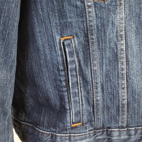 H&M Denim Jacket with Copper Buttons Size 12 - Picture 5 of 9